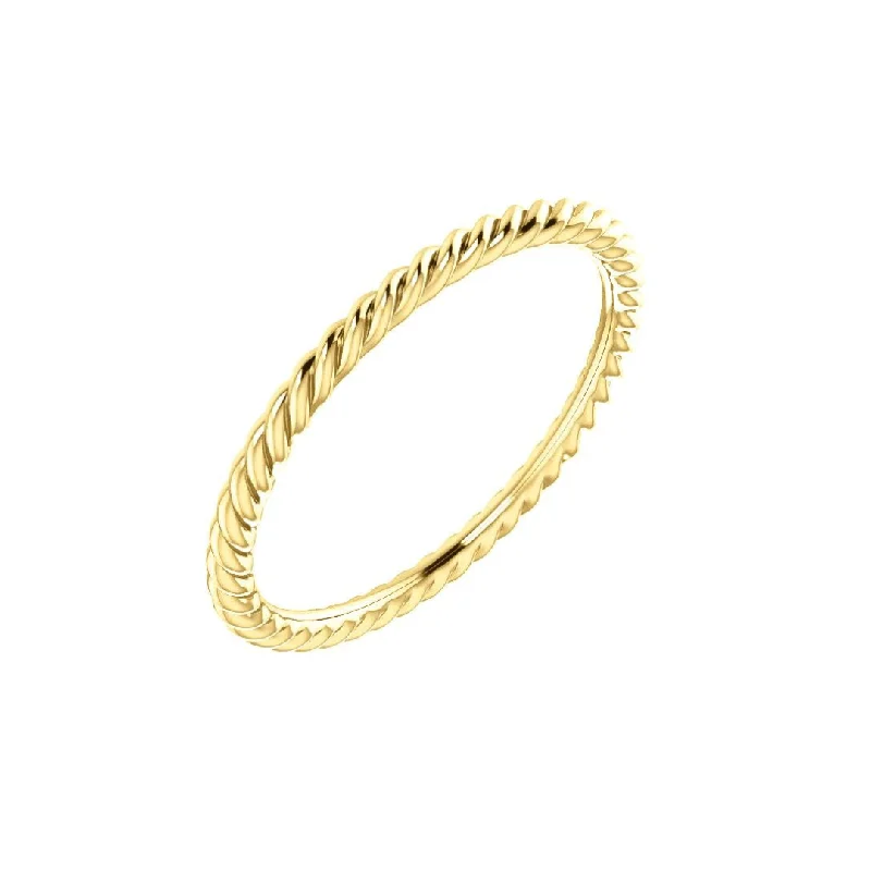 Women's rings celebratory-glow-Skinny Rope Ring