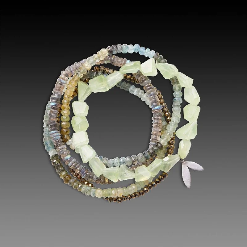 crystal bracelets for women -Lush & Luminous Bracelet Set