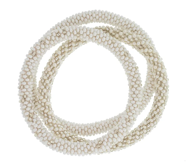 elegant bracelets for women -8 inch Roll-On® Bracelets <br> Pearl