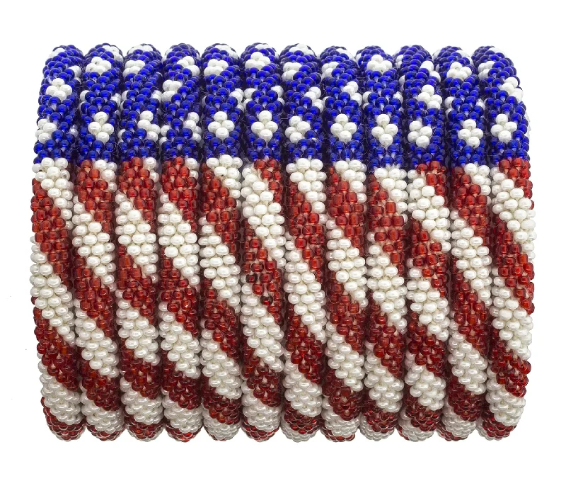 friendship bracelets for women -Roll-On® Bracelets <br> Stars & Stripes