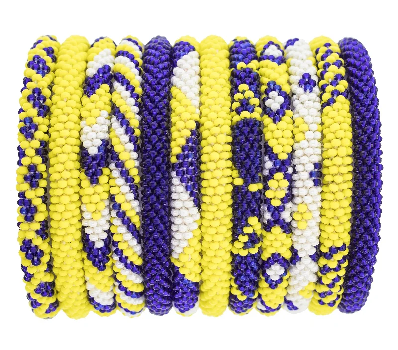 floral bracelets for women -Game Day Roll-On® Bracelets <br> Yellow & Navy