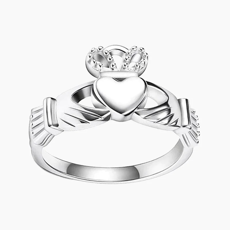 affordable engagement rings for women -Celtic Knot Crown Engagement Wedding Ring