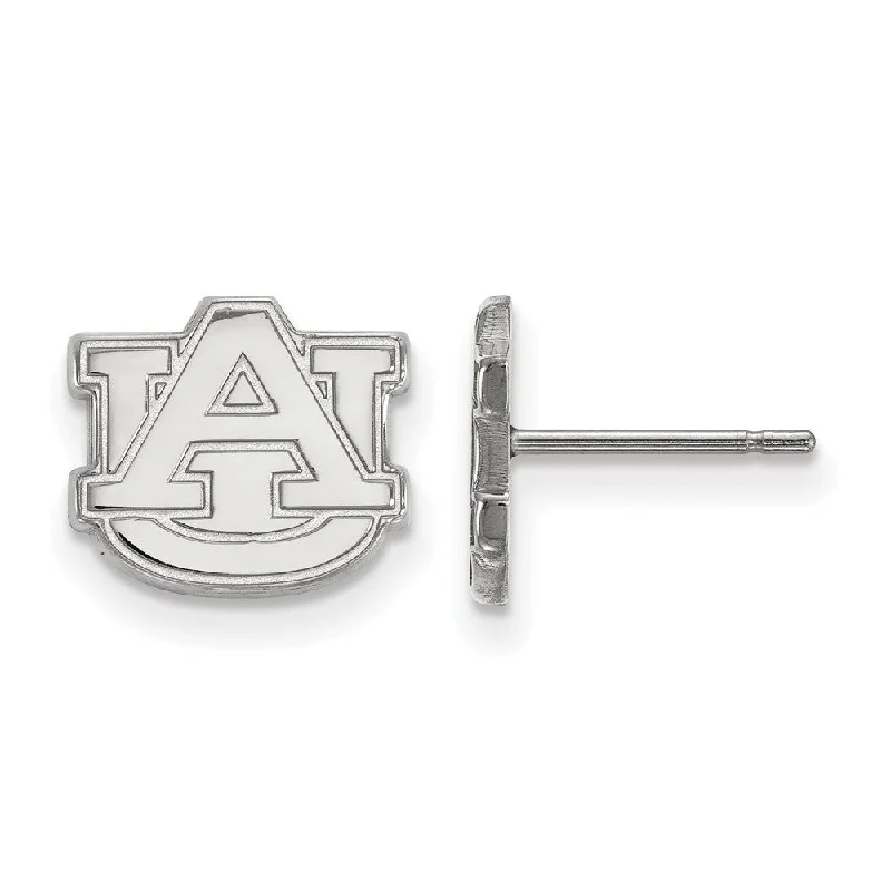 chandelier earrings for women -10k White Gold Auburn Univ. XS (Tiny) Post Earrings