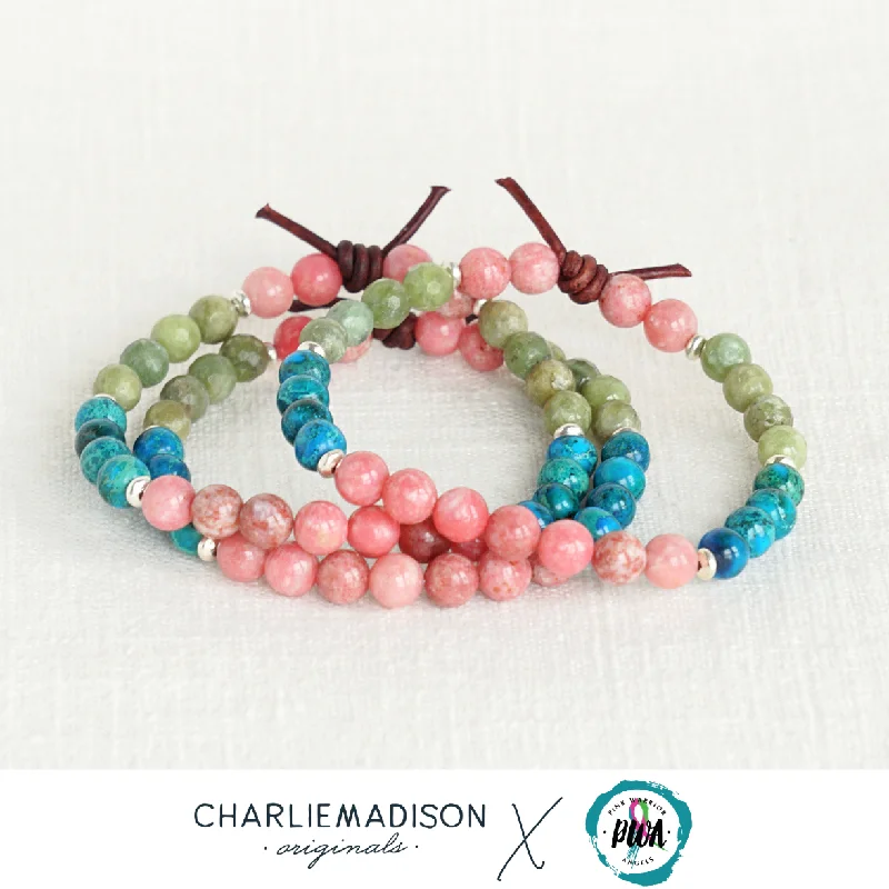 beaded bracelets for women -Tangible Hope Mini Bracelet | Metastatic Cancer Awareness Bracelet