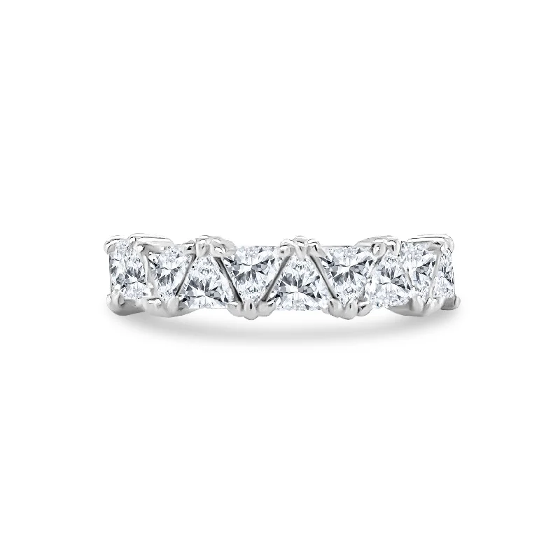 Women's rings bold-twirl-Rotating Trillion Band