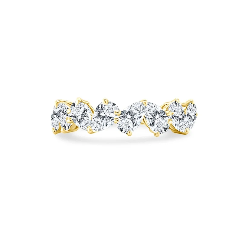 Women's rings lunar-gem-Scattered Pear Band