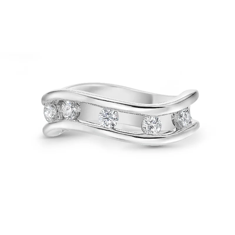 Women's rings snug-arc-Floating Diamond Ring