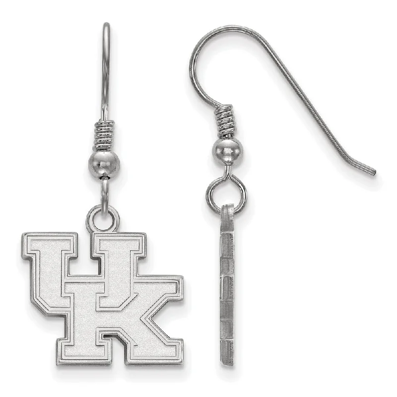 classy earrings for women -Sterling Silver University of Kentucky Small 'UK' Dangle Earrings