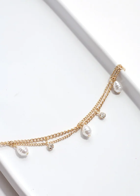 adjustable bracelets for women -Layered Bracelet with Pearls