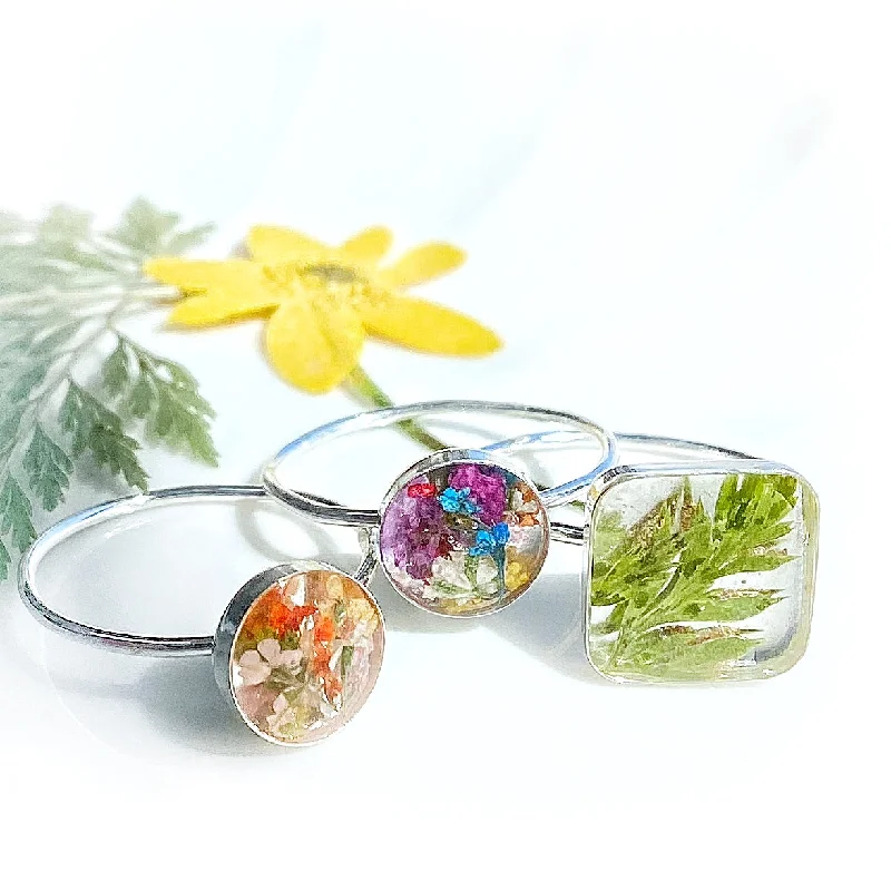 Women's rings delicate-tourmaline-Botanical Garden Rings Size 7 - BG32