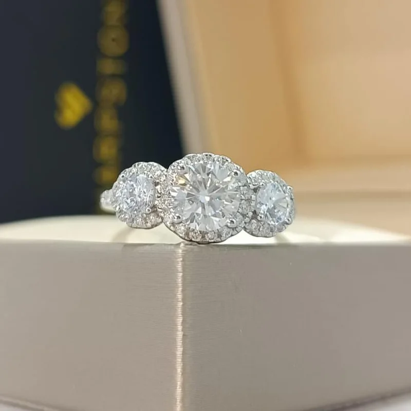 stylish engagement rings for women -Diane Moissanite Engagement Ring