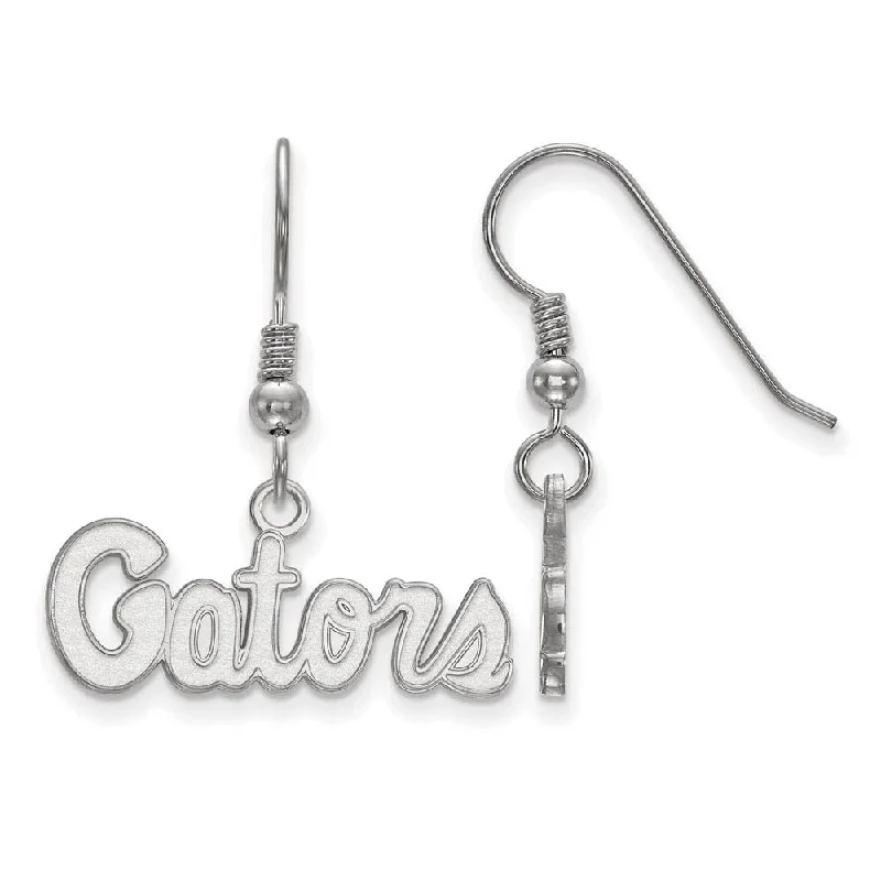 best-selling earrings for women -Sterling Silver Univ. of Florida XS (Tiny) Dangle Earrings