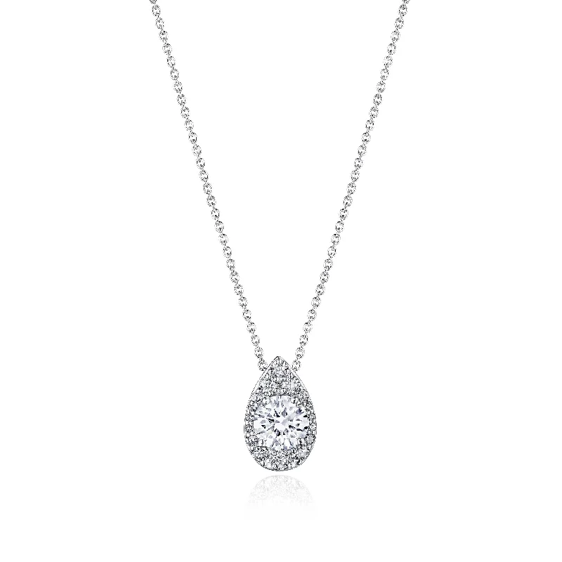 best-selling necklaces for women -TACORI Bloom | 17" Pear Bloom Diamond Necklace FP811NRDPS55