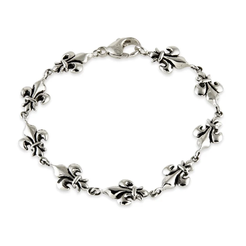 fashion bracelets for women -Fleur De Lys Bracelet