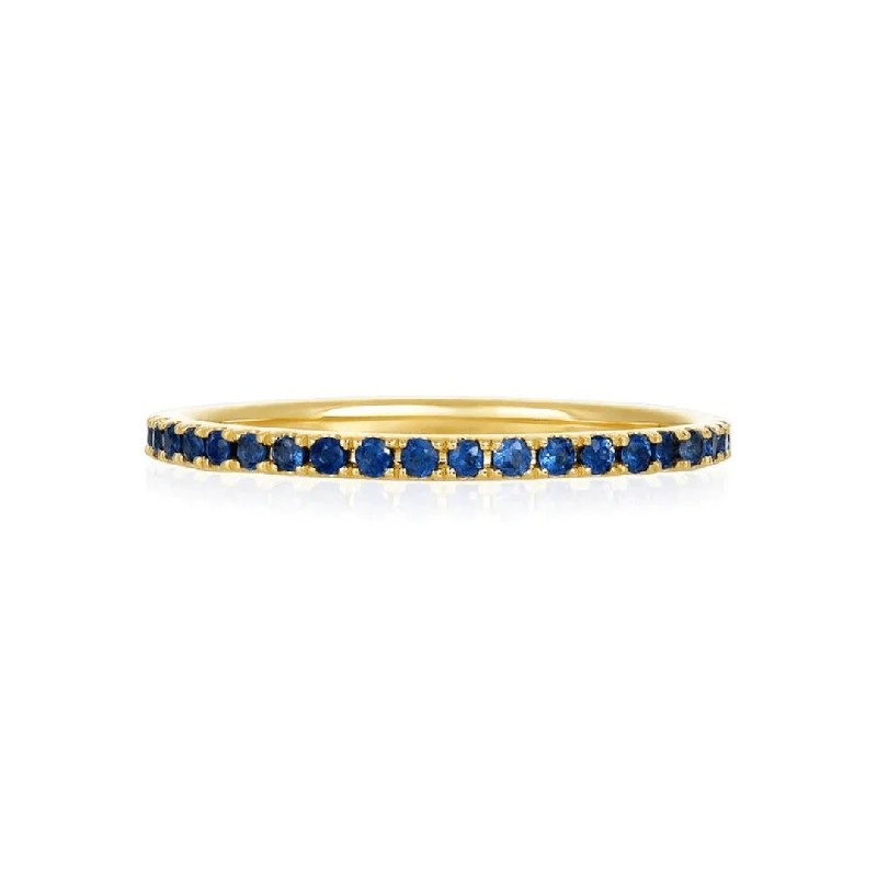 Women's rings apricot-glow-TIBAL Sapphire Eternity Band