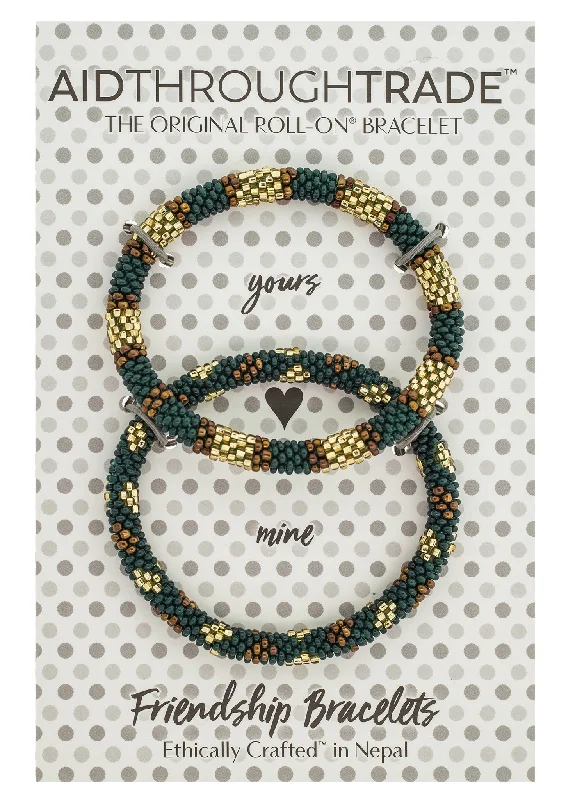 matching bracelets for women -Roll-On® Friendship Bracelets <br> Spruce