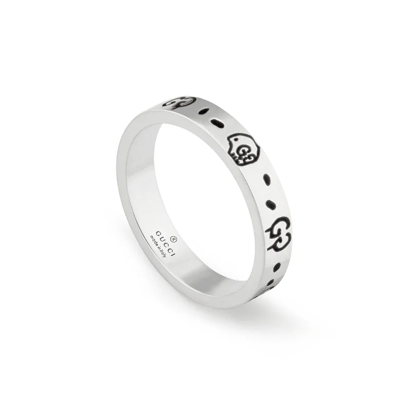 Women's rings etched-swirl-Gucci Ghost Band