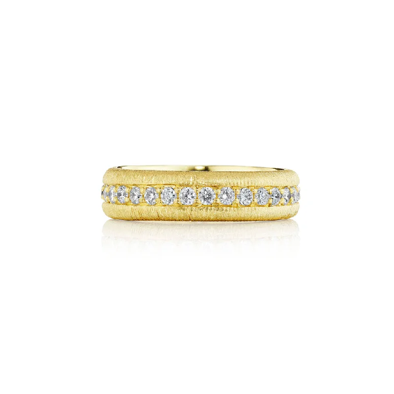 Women's rings luminous-rose-Diamond Eternity Band