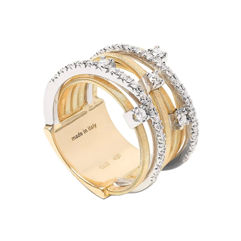 Women's rings celebratory-glint-GOA 7-Strand Ring With Diamonds