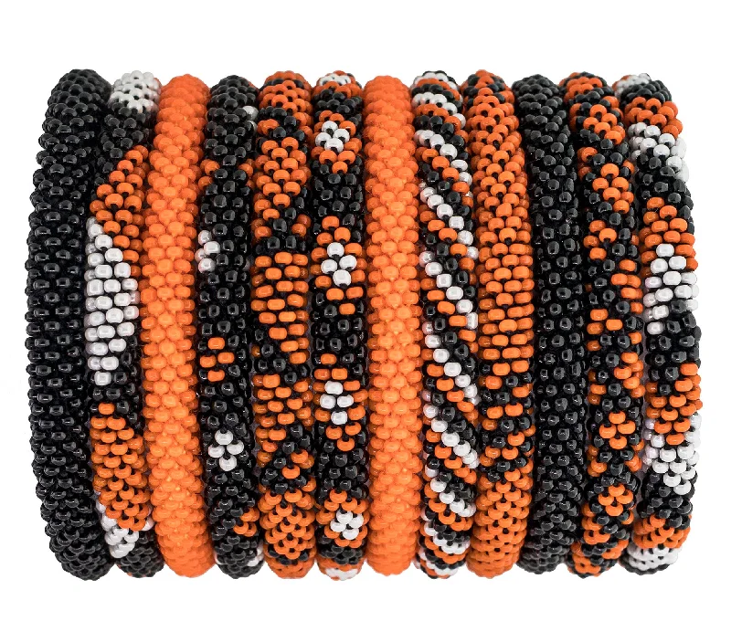 opal bracelets for women -Game Day Roll-On® Bracelets <br> Orange & Black