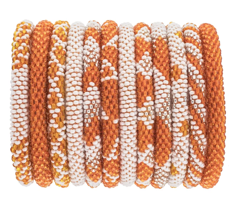 everyday wear bracelets for women -Game Day Roll-On® Bracelets <br> Burnt Orange