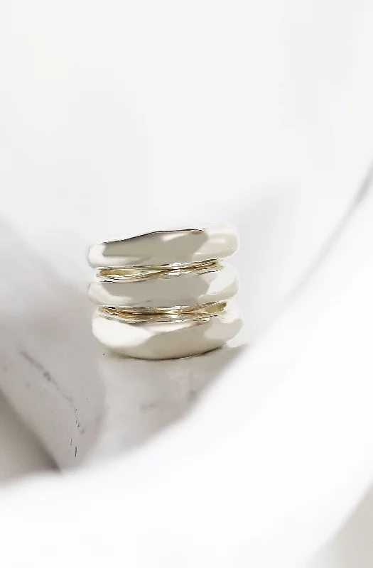 Women's rings snug-arc-CASEY STACKING RINGS - STERLING SILVER