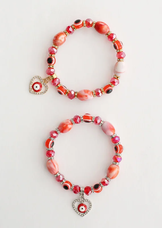 friendship bracelets for women -Red Evil Eye Bracelet