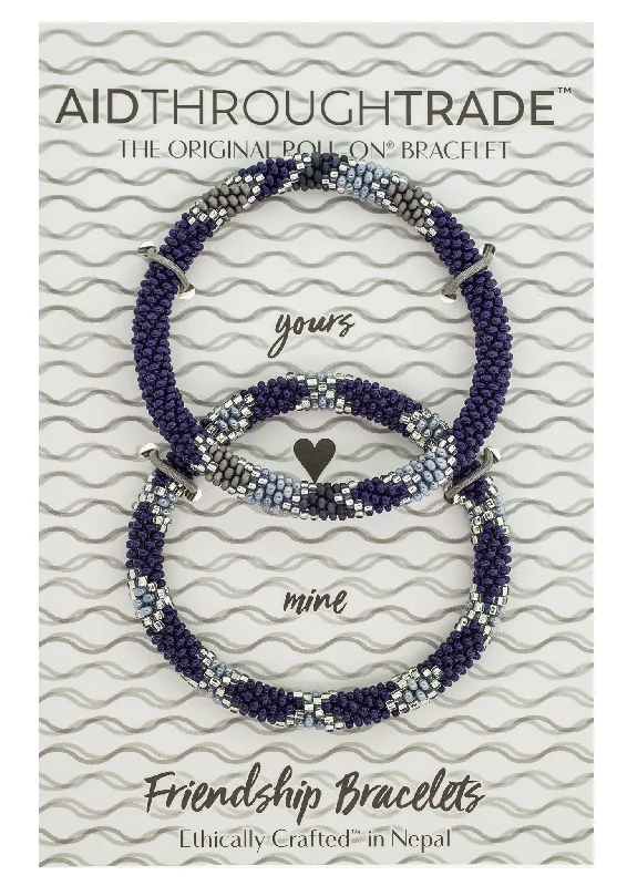 classic bracelets for women -Roll-On® Friendship Bracelets <br> Indigo