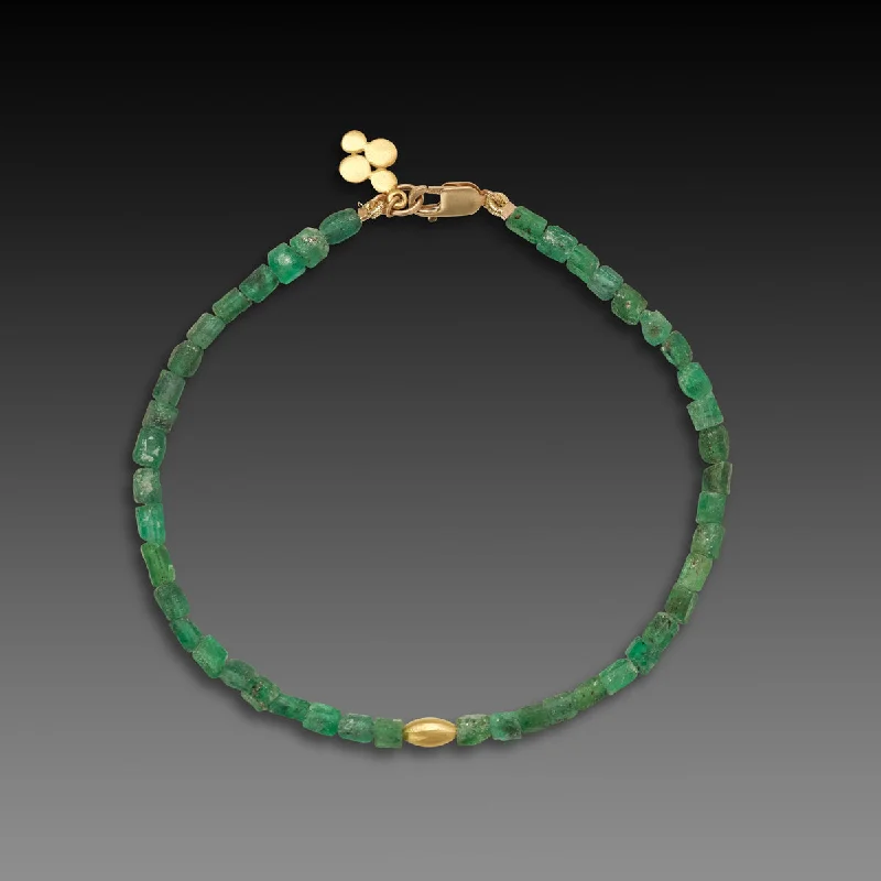 modern bracelets for women -Emerald Crystals Bracelet