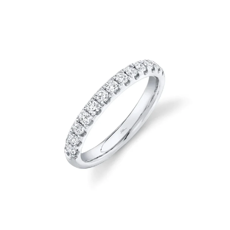 Women's rings leafy-titanium-Diamond Halfway Band