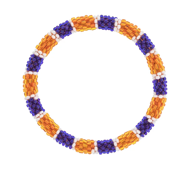 cuff bracelets for women -Game Day Roll-On® Bracelet <br> Orange and Navy