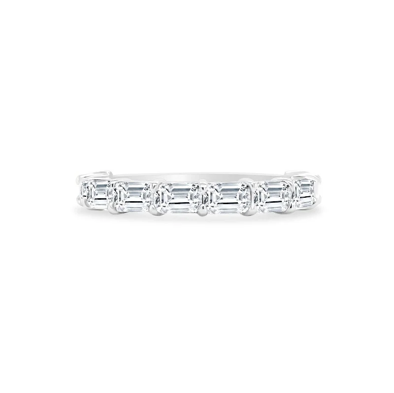 Women's rings luxe-rose-gold-Chasing Emerald Cut Band