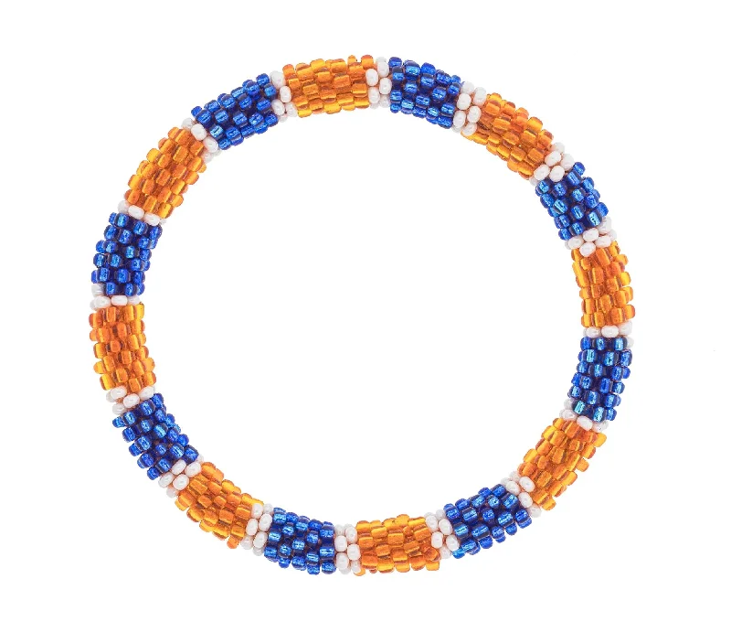 trendy bracelets for women -Game Day Roll-On® Bracelet <br> Blue & Orange