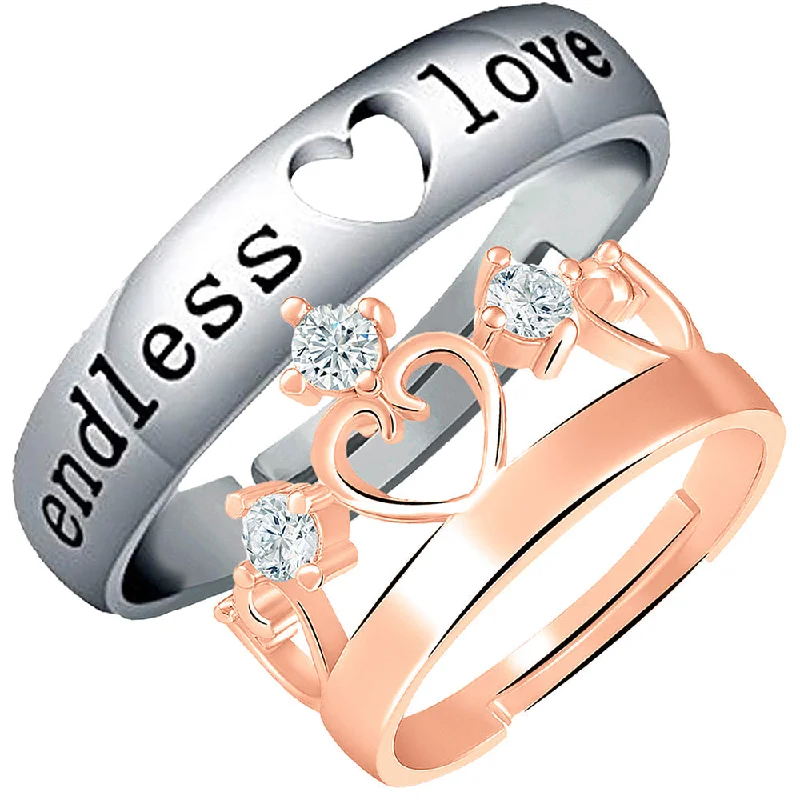 Women's rings timeless-luxe-Darshana Jewels  Adjustable Couple Ring