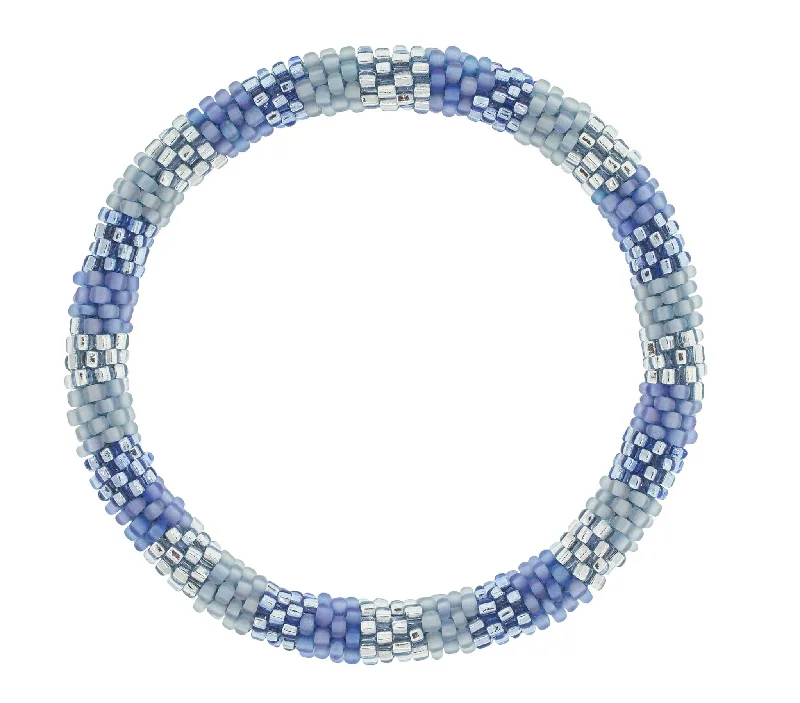 sterling silver bangles for women -Roll-On® Bracelet <br> Mali-Blue