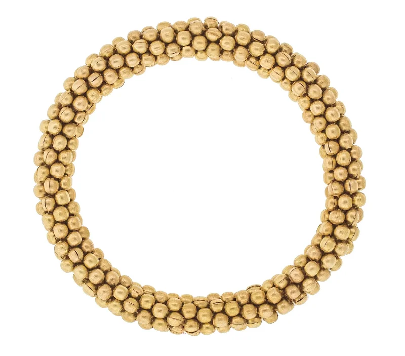 love bracelets for women -8 inch Roll-On® Bracelet <br> Golden