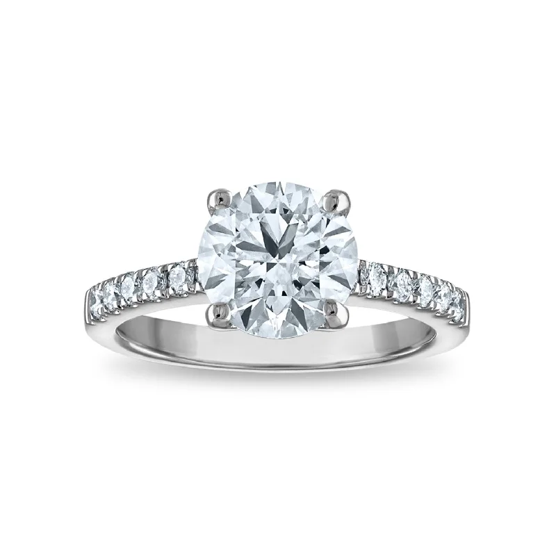 affordable engagement rings for women -Signature EcoLove Diamond Dreams 2-1/2 CTW Lab Grown Diamond Engagement Ring in 14KT White Gold