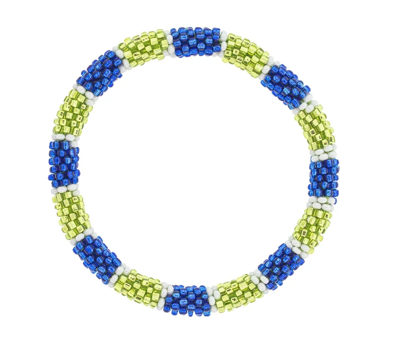 chain bracelets for women -Game Day Roll-On® Bracelet <br> Blue & Green