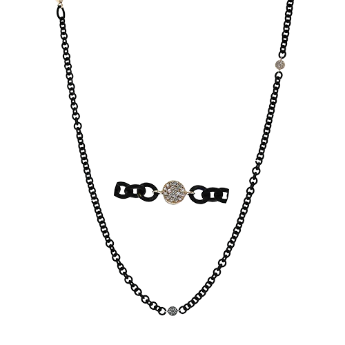 handmade birthstone necklaces for women -Gent Necklace in 14k Gold with Diamonds NT1001