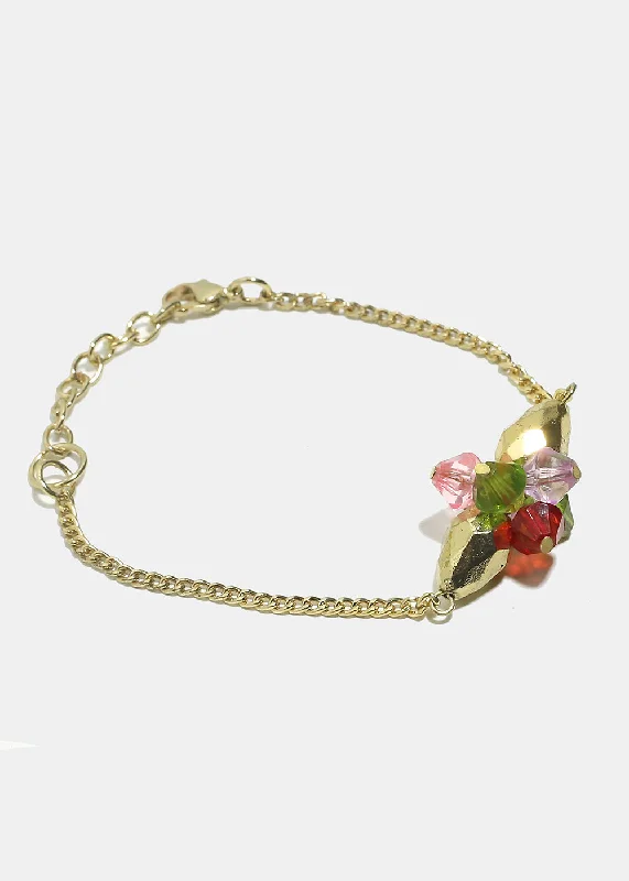 vintage-inspired bangles for women -Christmas Gold Bracelet