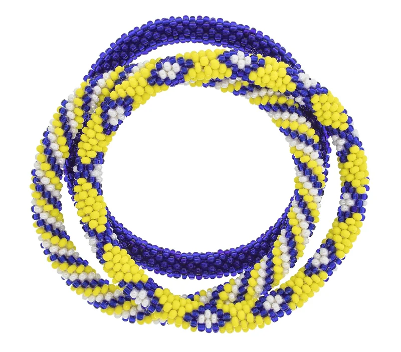 infinity bracelets for women -Game Day Roll-On® Bracelets <br> Yellow & Navy