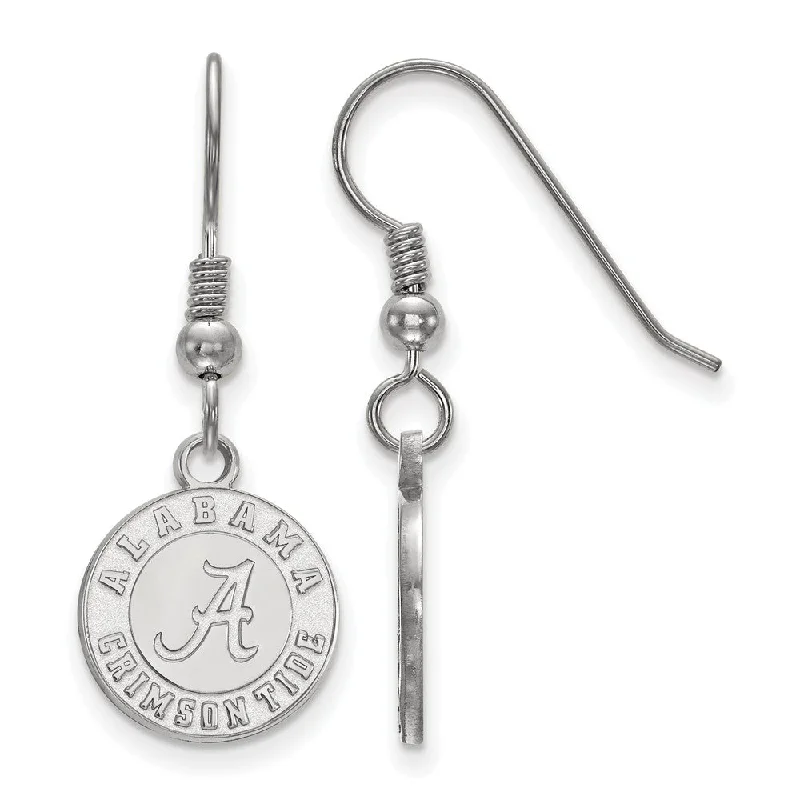 delicate stud earrings for women -Sterling Silver University of Alabama Small Dangle Earrings