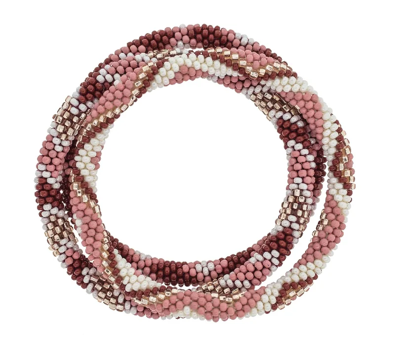 thin gold bracelets for women -8 inch Roll-On® Bracelets <br> Desert Rose