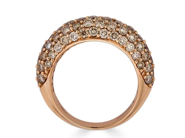 Women's rings ethereal-stone-18k Rose Gold Champagne Diamond Ring