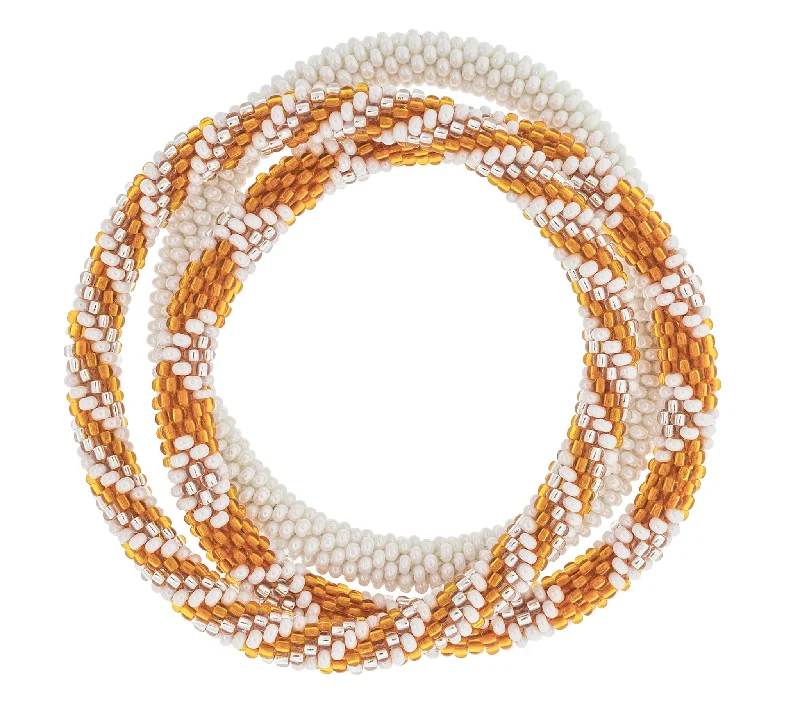 minimalist pearl bracelets for women -Game Day Roll-On® Bracelets <br> Burnt Orange