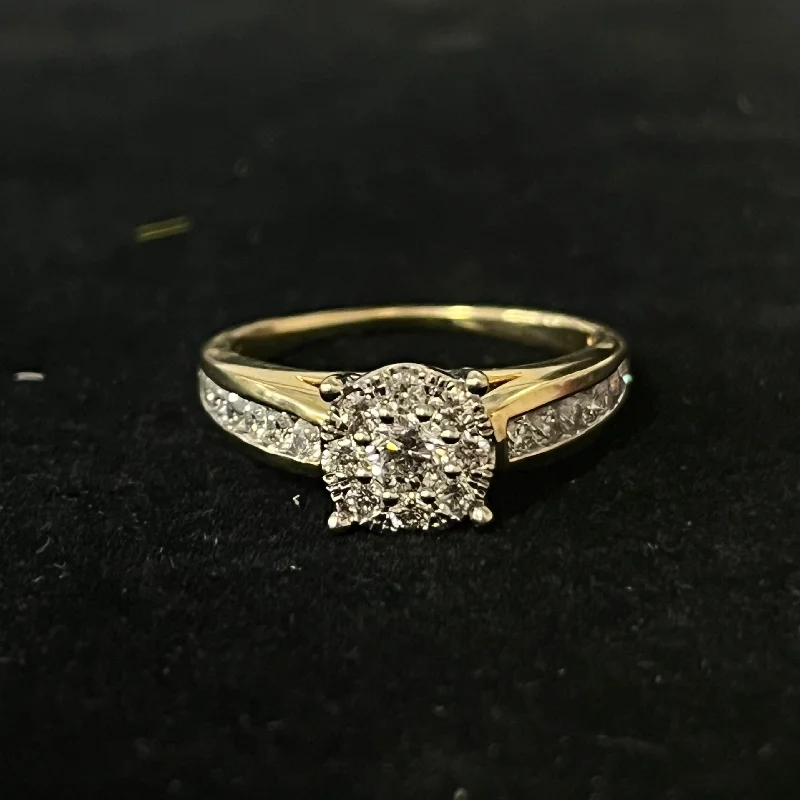 art deco engagement rings for women -$749 Clearance Engagement Diamond Ring